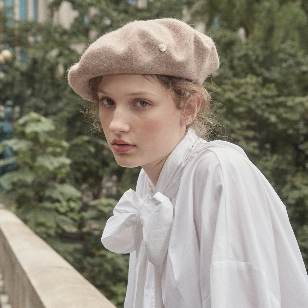 FLAT WOOL BERET