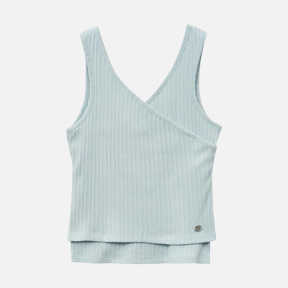 W LAYERED SIMPLE LOGO PENDANT SLEEVELESS