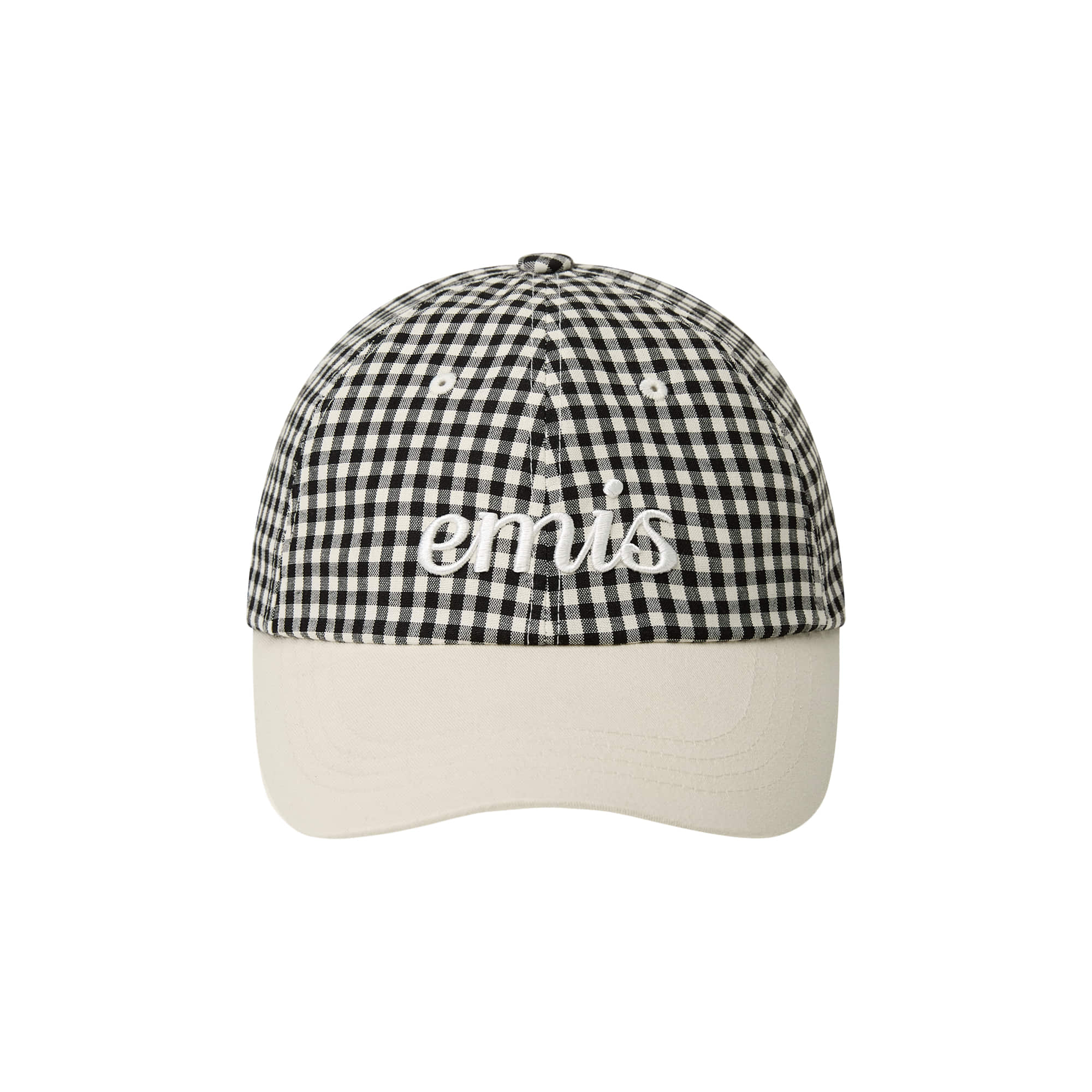 LETTERING LOGO WHITE STITCH BALL CAP
