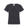 Triple Butterfly Embroidery Slim Fit T-Shirt