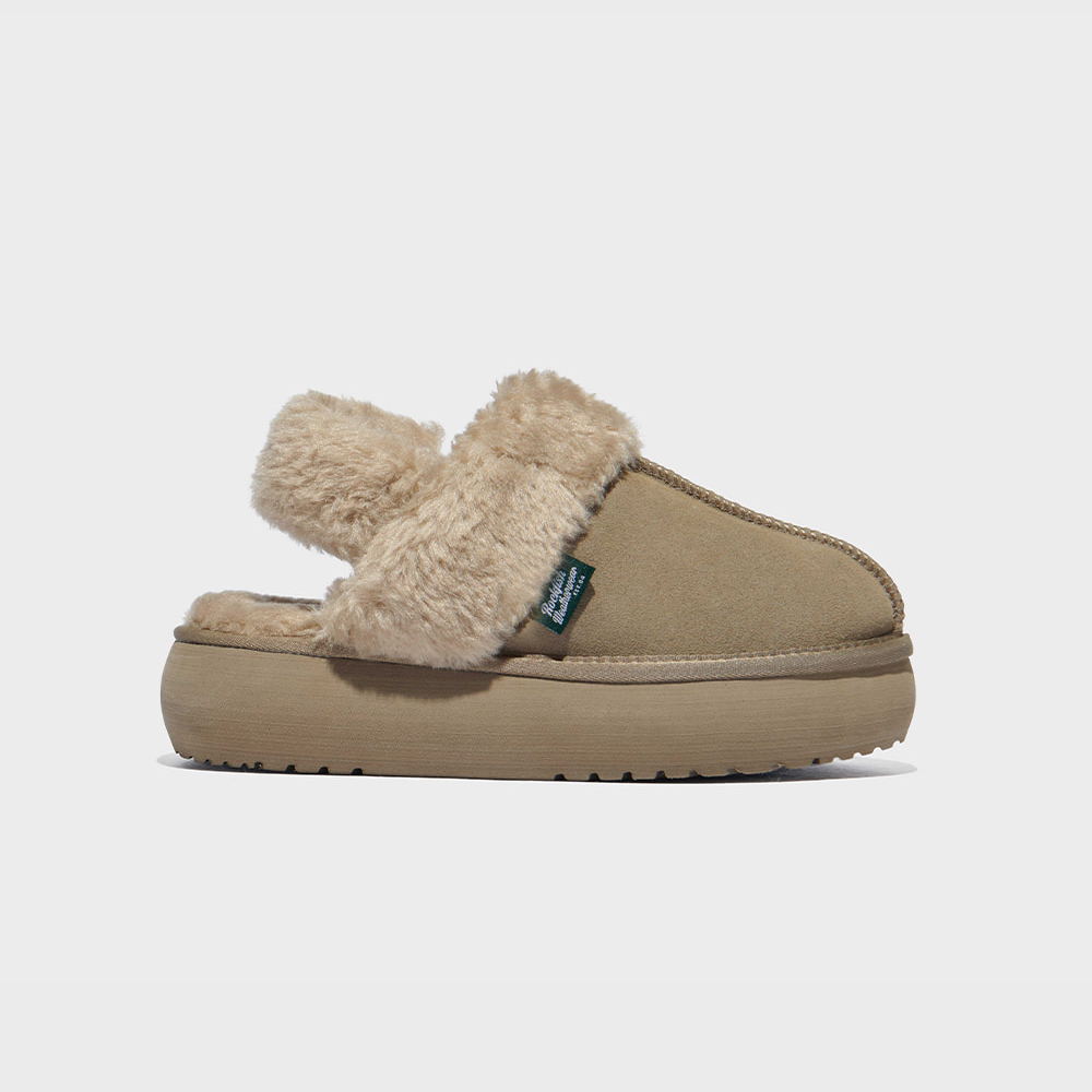 [WINTER SALE] WINTER CLOUDY FLATFORM FUR SLINGBACK