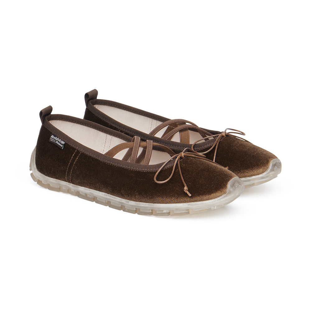 BELLA CROSS BANDING FLATS (PEBBLE SOLE)