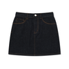 WOMAN'S FLORY STITCH DENIM SKIRT