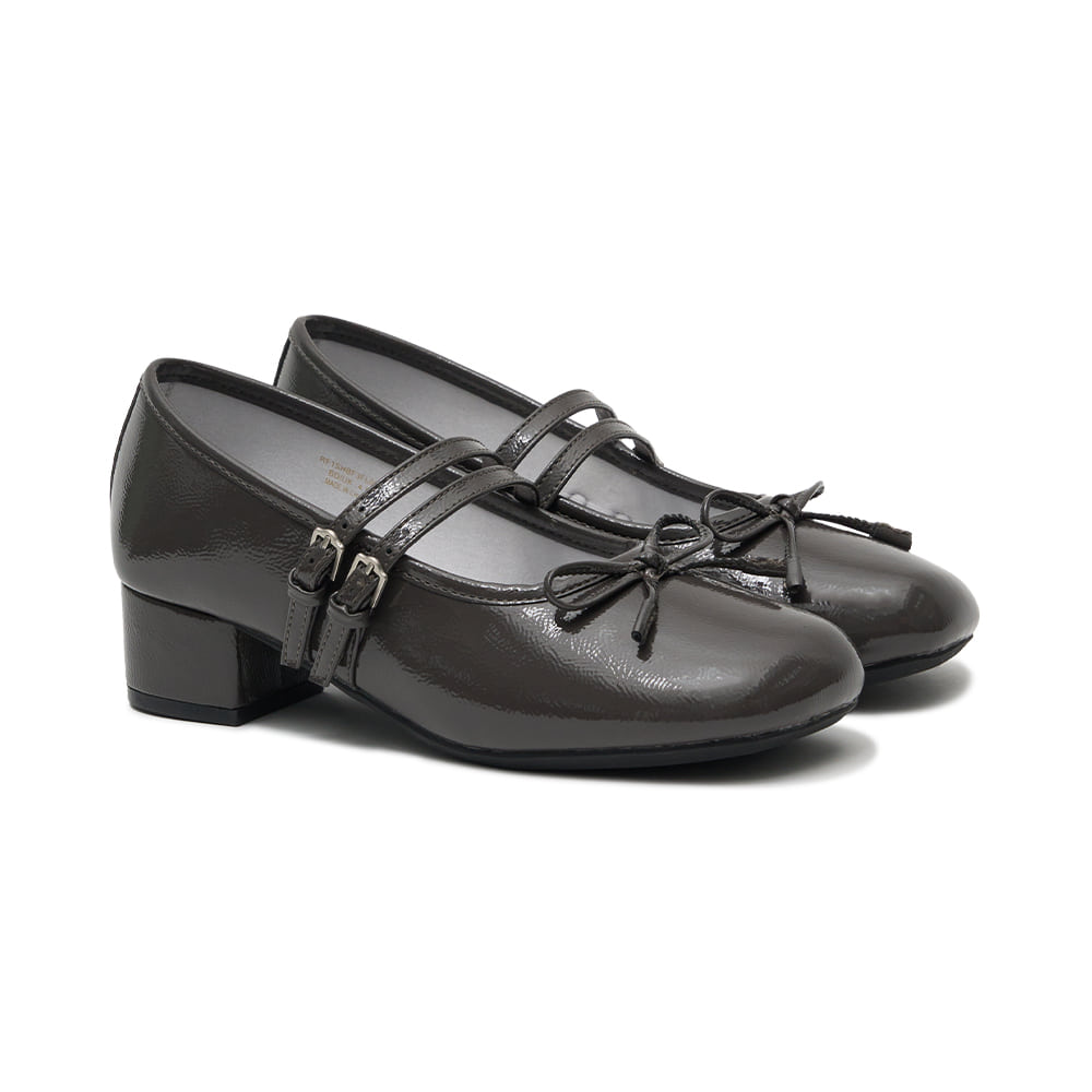 SQUARE TOE TWO STRAP MARYJANES (4CM)