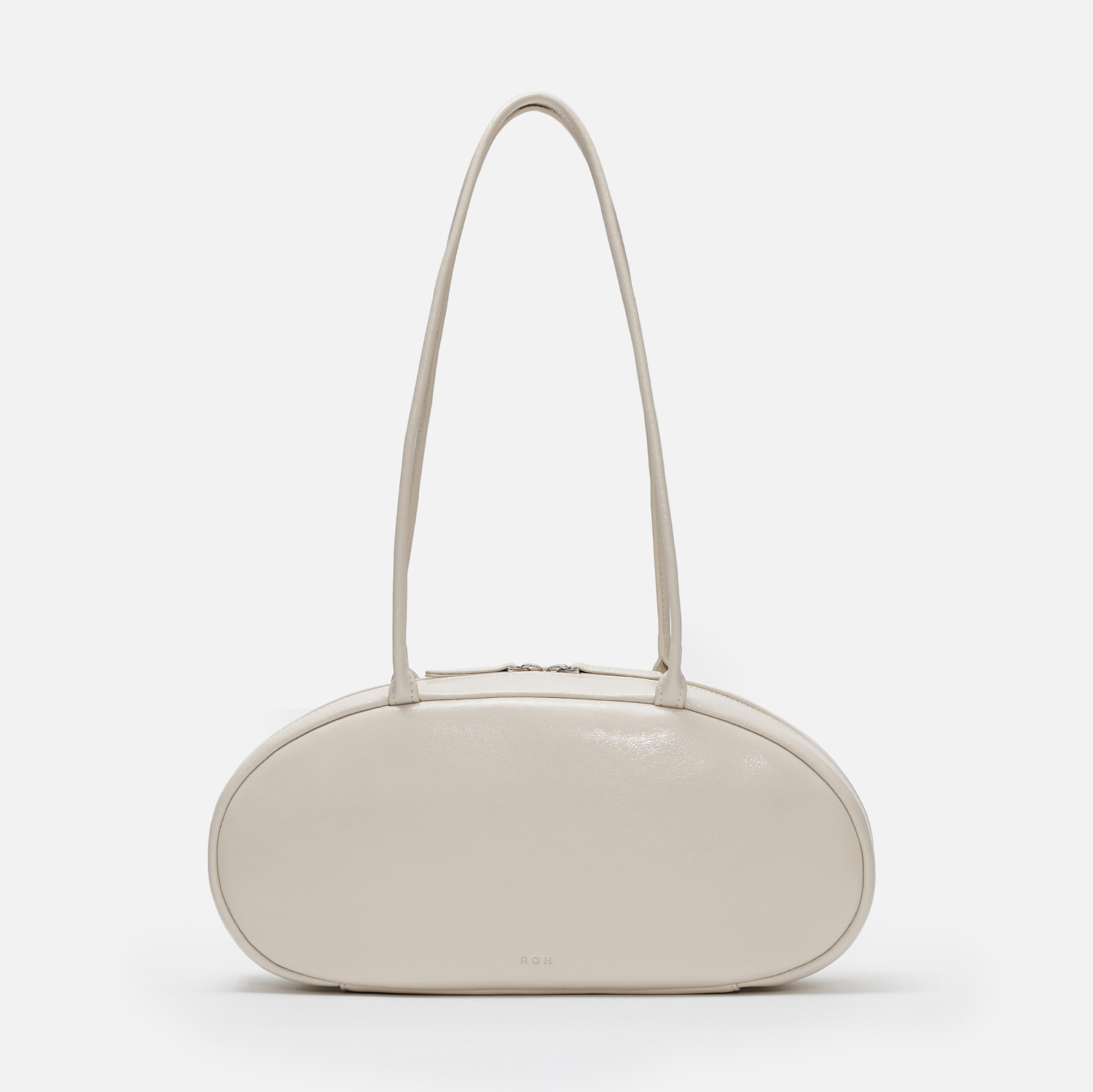Pebble Medium Shoulder Bag Wrinkled - Ivory