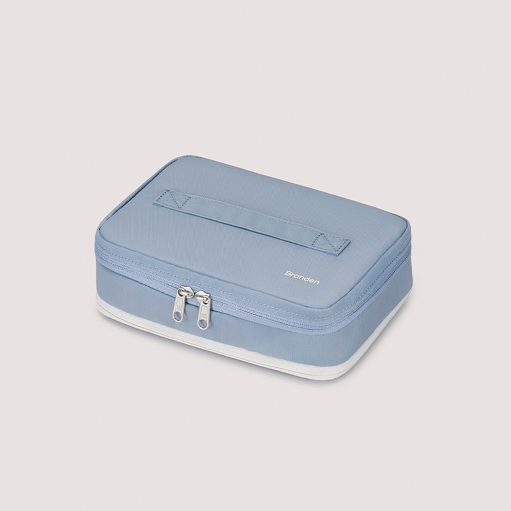 [Branden] Expandable beauty pouch for travel 旅行用大容量擴充套件型美容袋