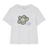 WOMEN'S CHECK LILY CROP SHORT SLEEVE T-SHIRT