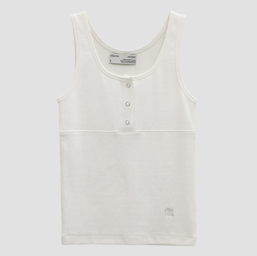 NUBASIC BUTTON SLEEVELESS