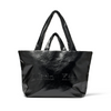 EMBOSSED LOGO LEATHER MAXI BAG