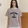 STRIPE MAISON DE ROLA EMBROIDERY T-SHIRT