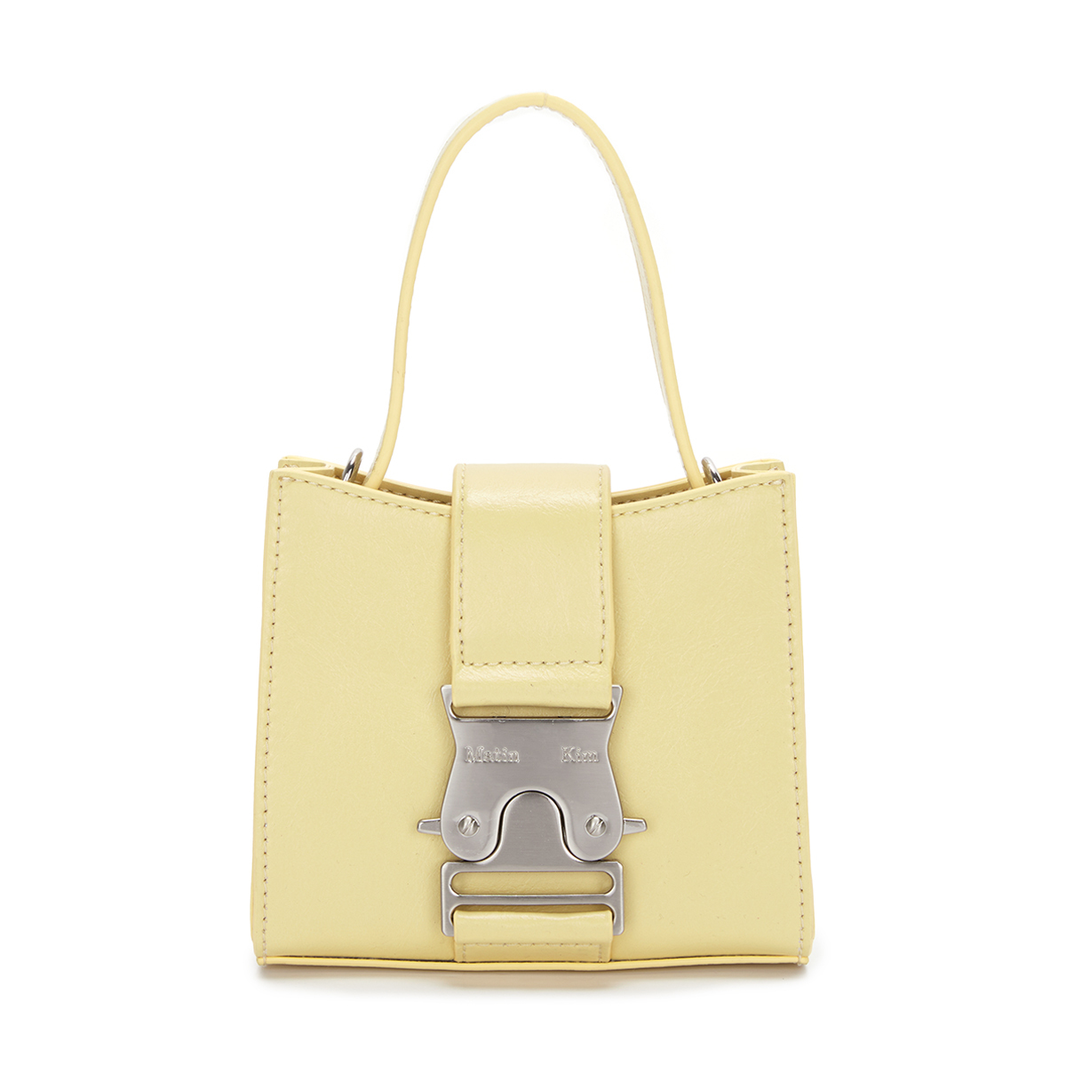 SQUARE MINI LEATHER BUCKLE BAG