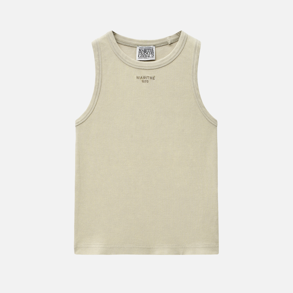 W VINTAGE DYEING CROP SLEEVELESS