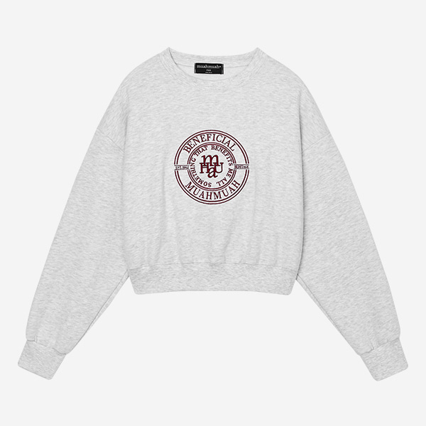 STITCH CROP SWEATSHIRT