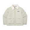 ESSENTIAL FLEECE COLLAR-TYPE PADDED JACKET