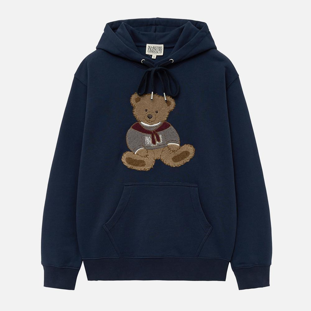 BOUCLE DOODLE BEAR HOODIE