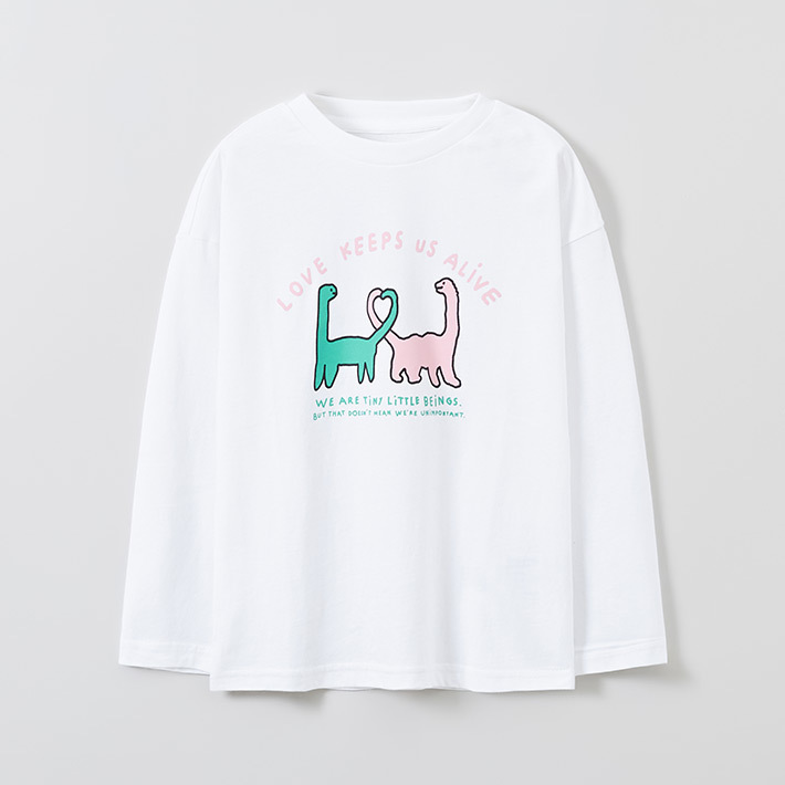 (Joguman Studio) Kids Long Sleeve T-shirt - Ivory