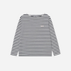 BORDER STRIPE LONG SLEEVE - IVORY