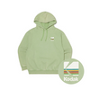 RAINBOW SEMI-OVERFIT SNOW WASHED FLEECE HOODIE