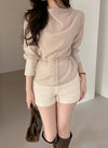 [PB MADE] Youer Sheer Belt Blouse