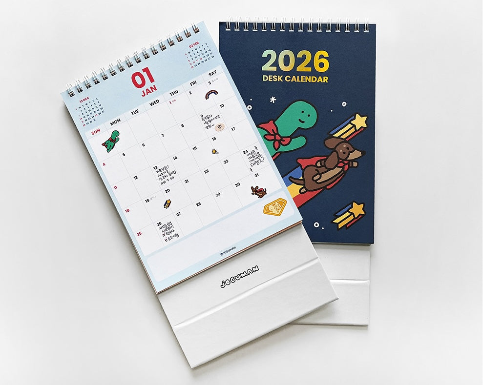 [Joguman] 2026 Desk Calendar 座枱日曆 (韓國製）