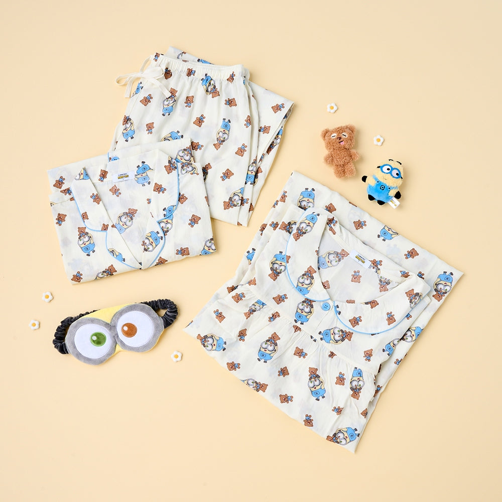 BT Minions Bob Tim Four Seasons Pajamas Top and Bottom Set 睡衣套裝