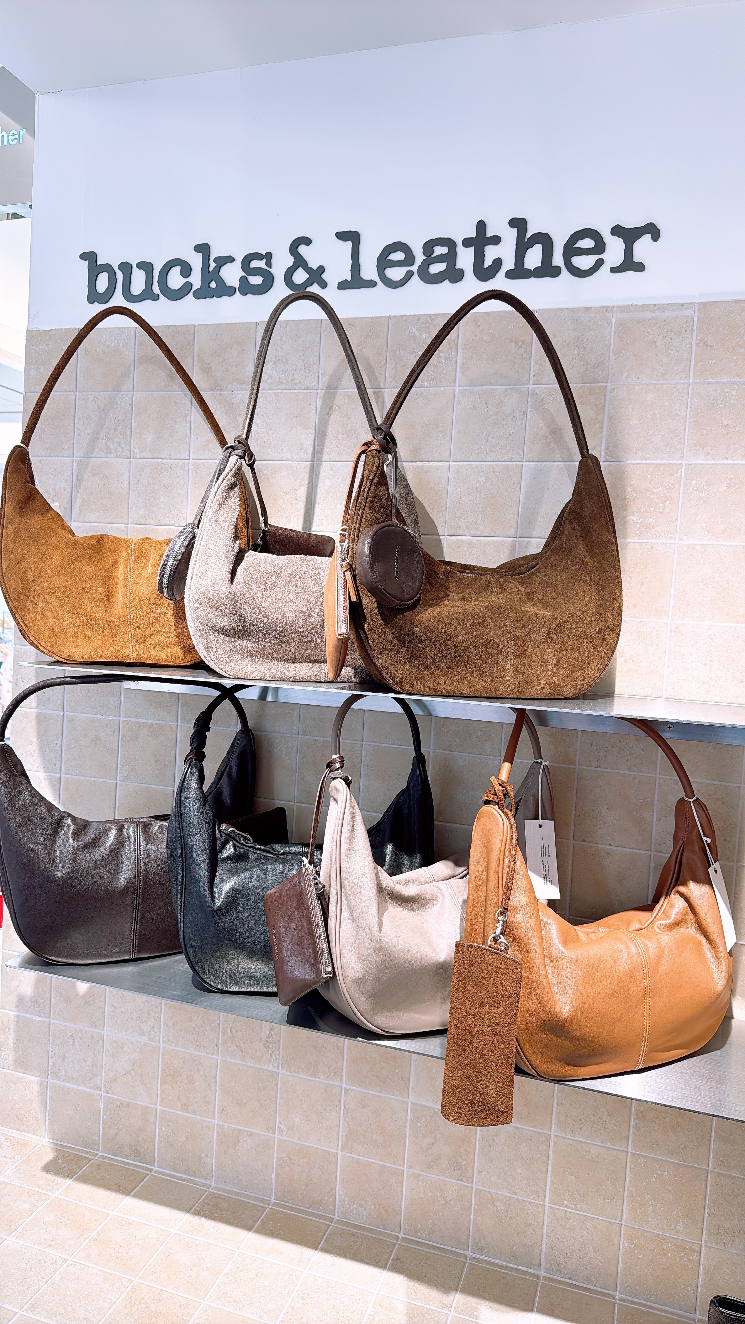 ♥︎bucks&leather♥︎25FW 真皮單肩餃子包 (大號)