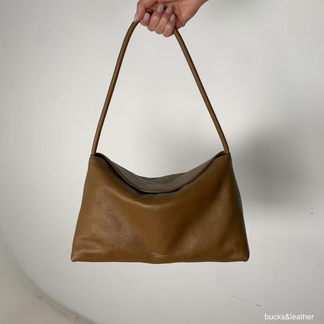 ♥︎bucks&leather♥︎25FW 真皮單肩磁吸枕頭包