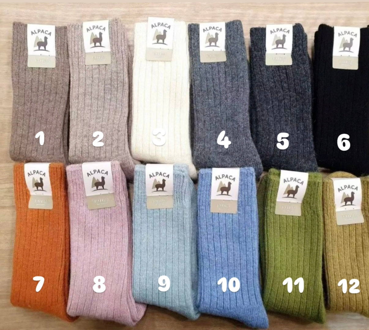 MADE IN KOREA WOOL SOCKS 韓國製純色羊毛襪子
