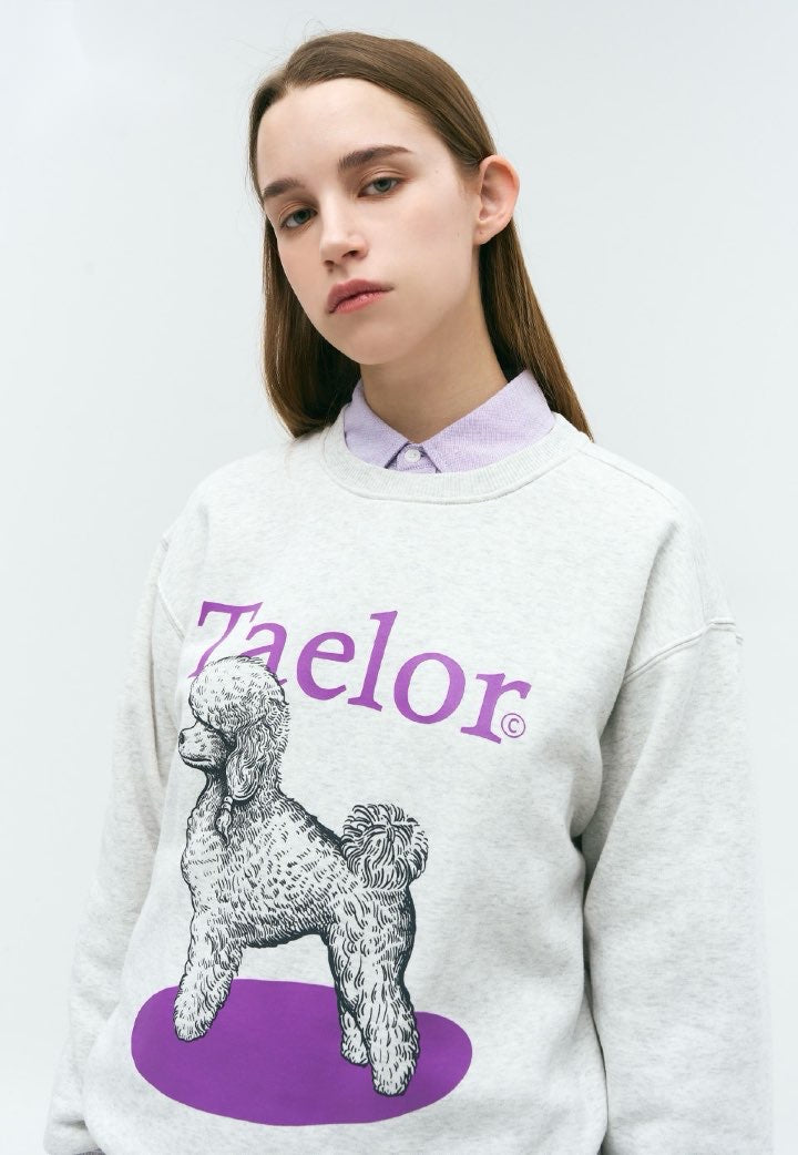GROOVERHYME Taelor Series Poodle Sweatshirt