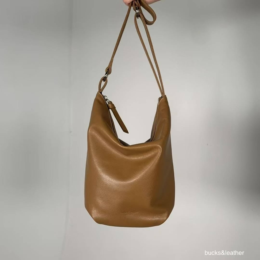♥︎bucks&leather♥︎25SS 人氣多種揹法真皮水桶手袋