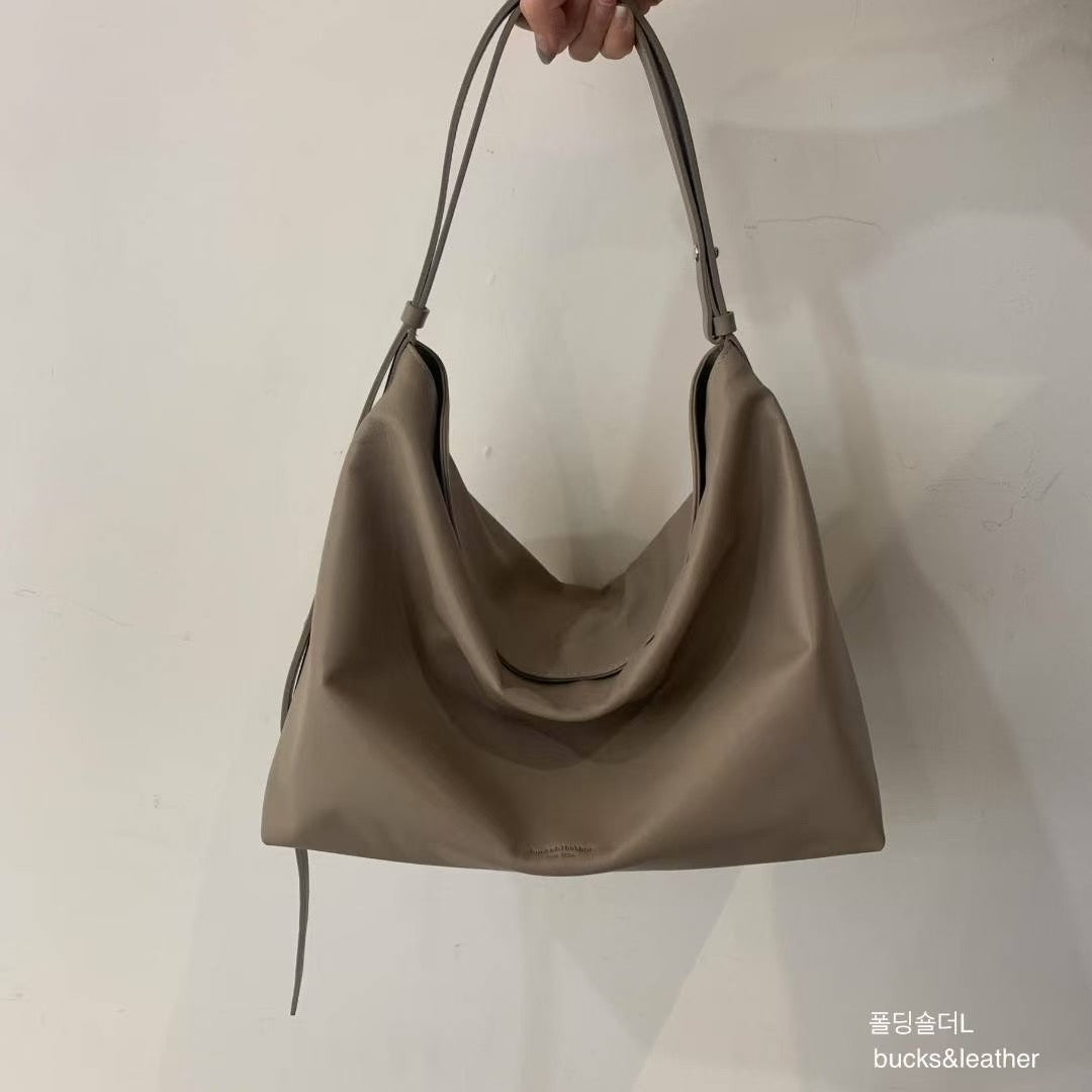 ♥︎bucks&leather♥︎人氣款真皮磁吸托特手袋(XL）