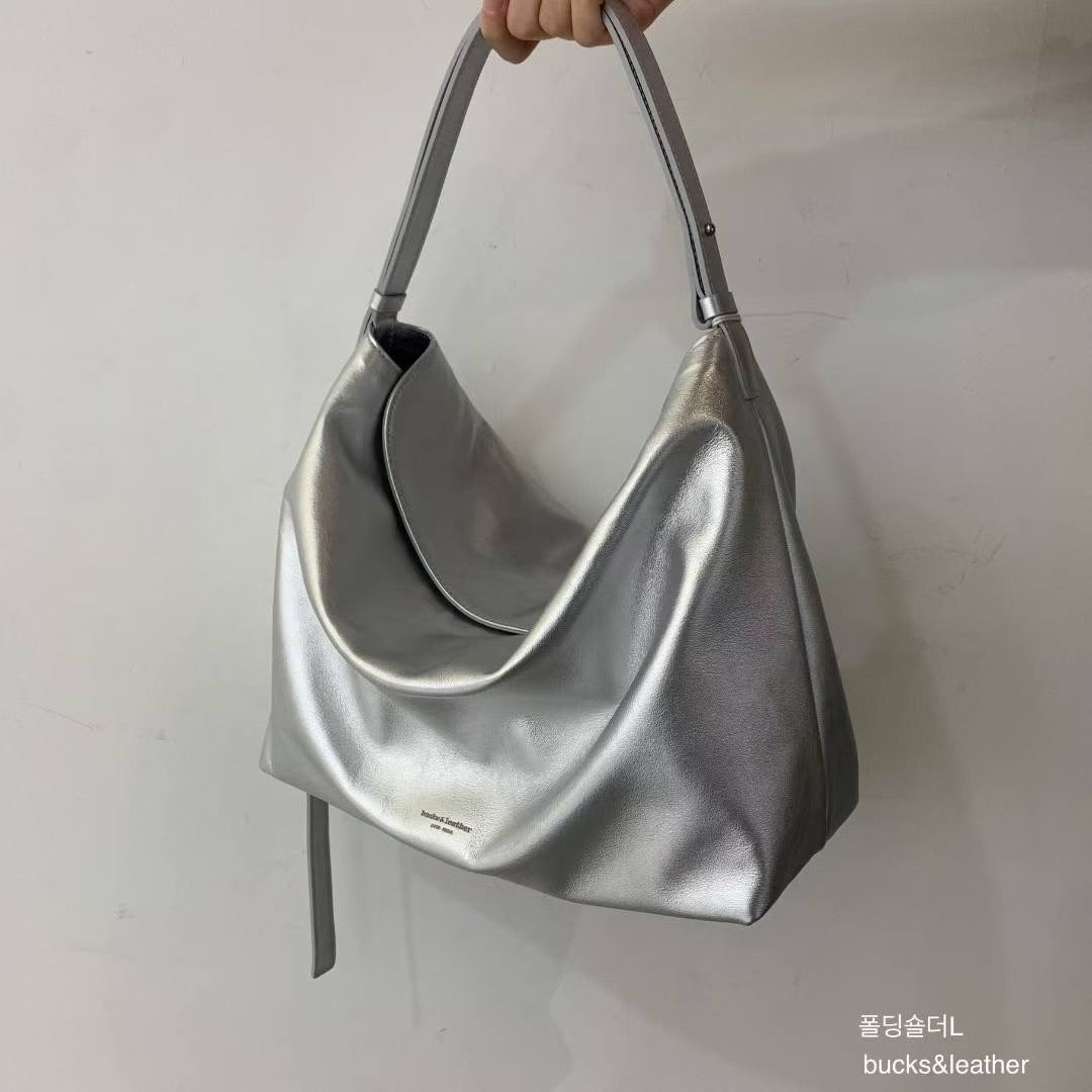 ♥︎bucks&leather♥︎人氣款真皮磁吸托特手袋(XL）