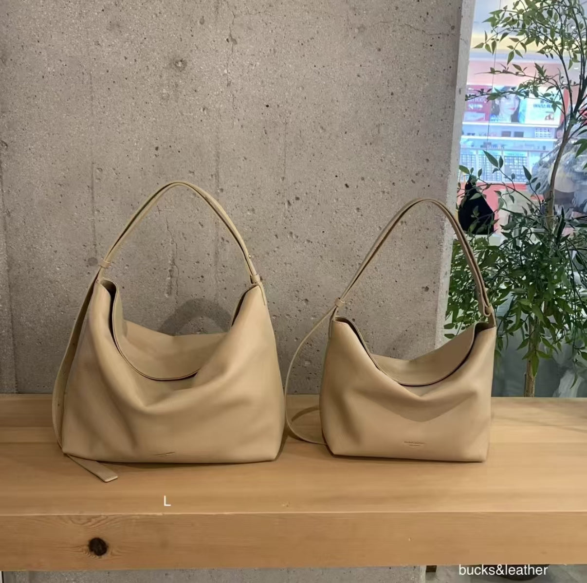 ♥︎bucks&leather♥︎人氣款真皮磁吸托特手袋(XL）