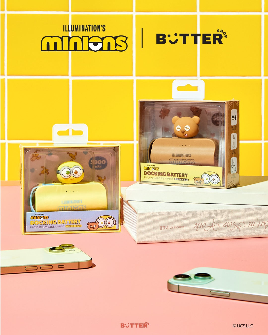 BT Minions Docking Battery 5000mAh （Type C＋8Pin) 便攜式充電器