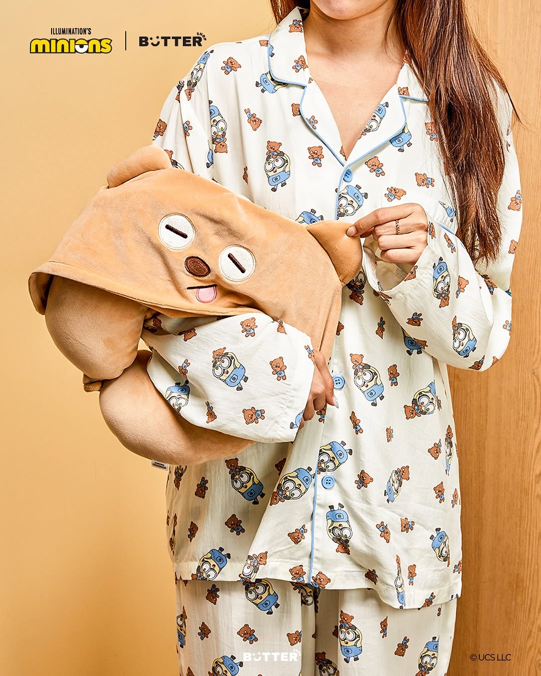 BT Minions Travel Neck Pillow Set 旅行頸枕連帽