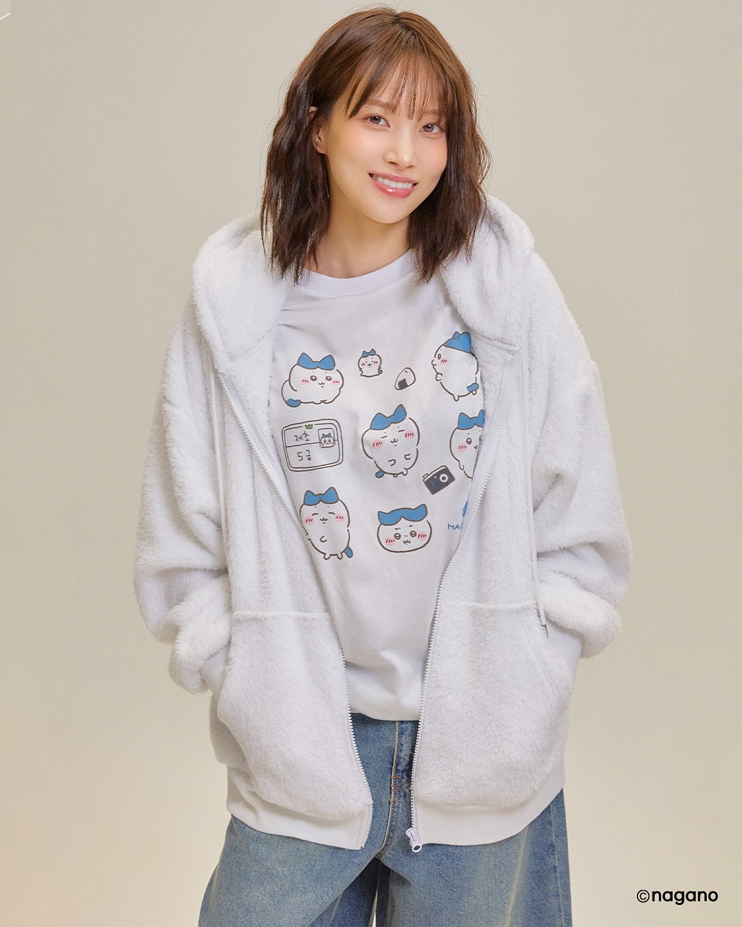 (Chiikawa 2025 FW) hooded Zip-Up 連帽拉鍊外套