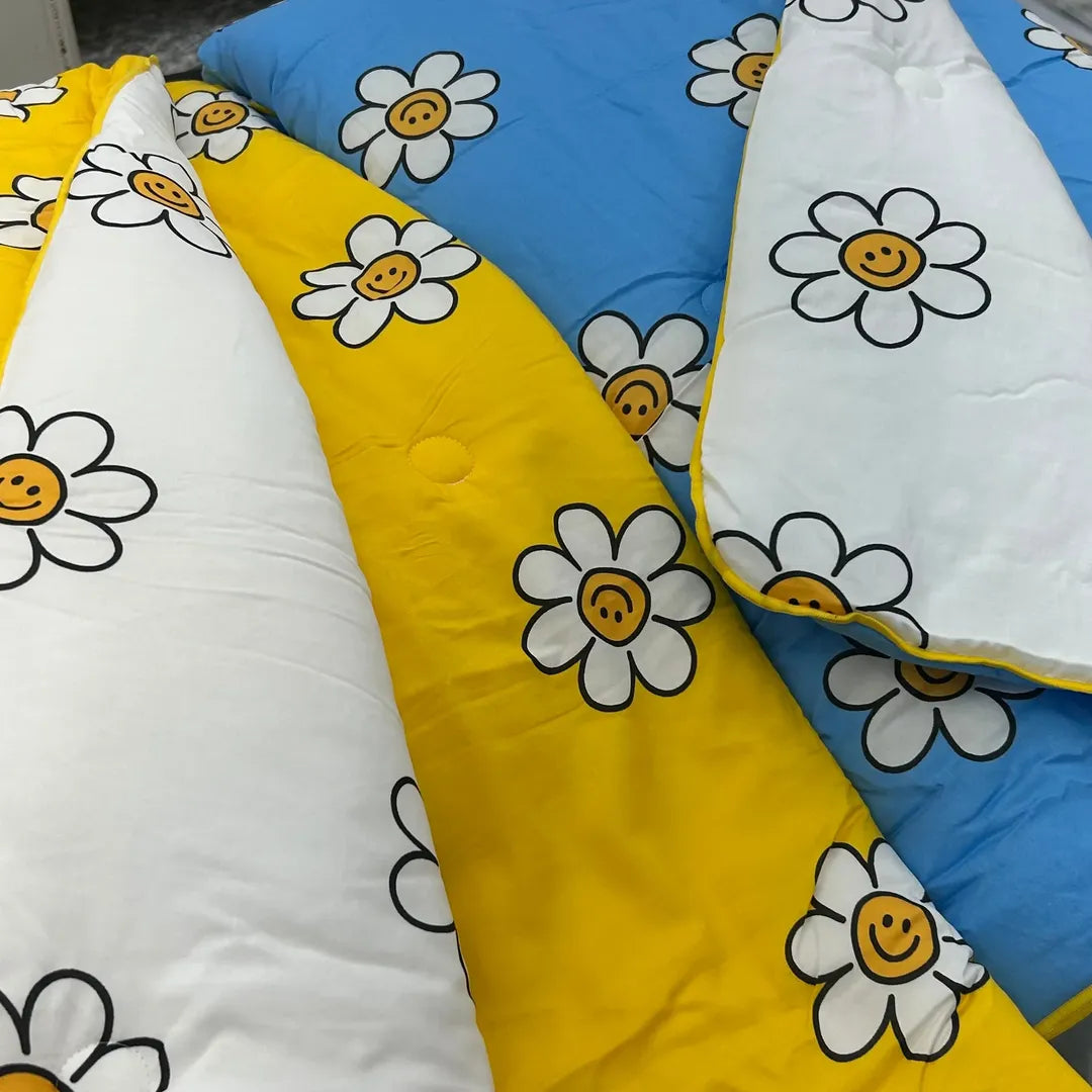 韓國製廣藏市場熱賣款小雛菊Daisy 天絲四季被（薄款）