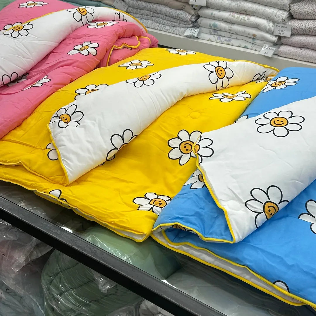 韓國製廣藏市場熱賣款小雛菊Daisy 天絲四季被（薄款）