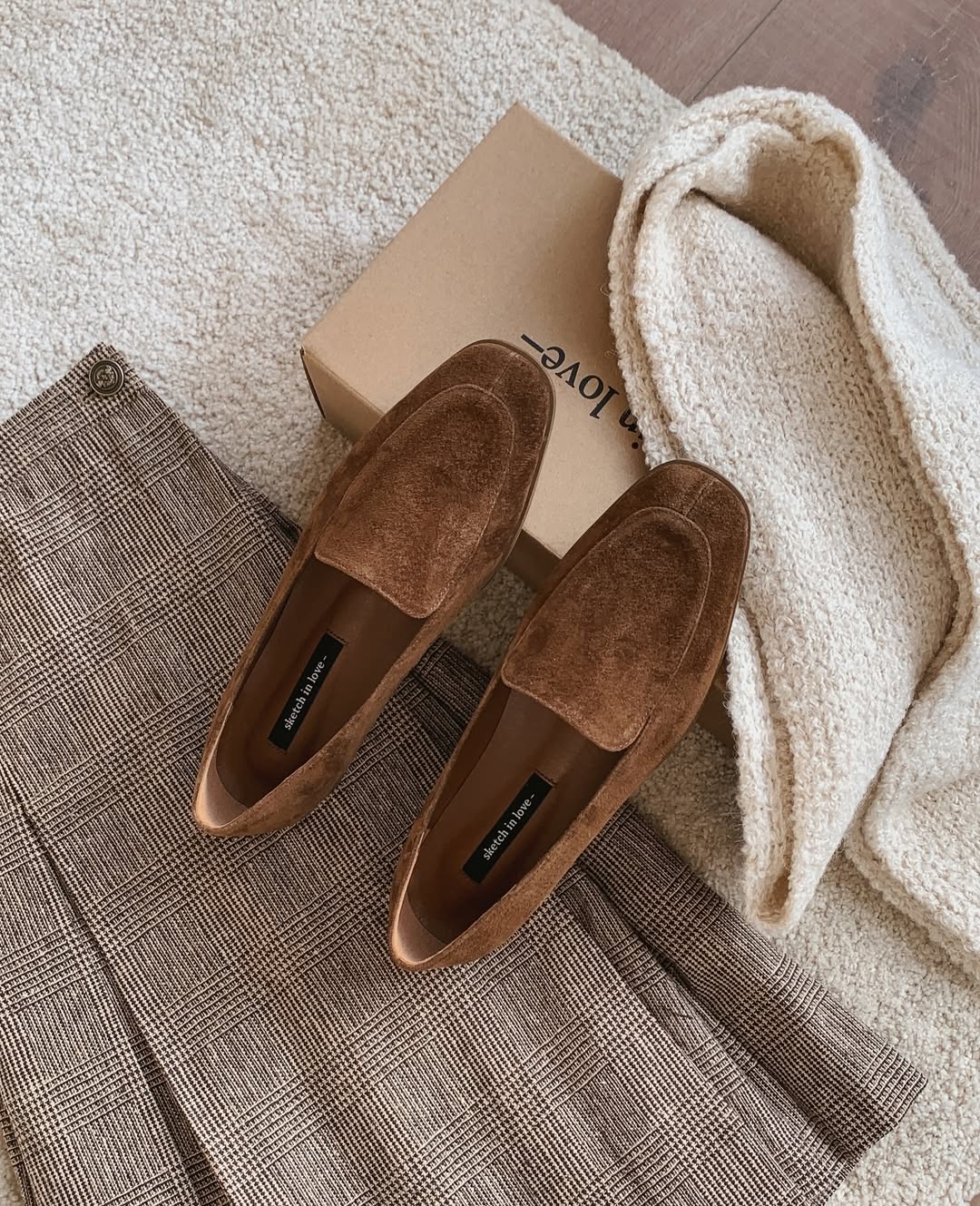 🇰🇷Sketch in love - Classic Suede Loafers