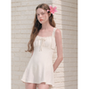 LACE RIBBON ONEPIECE SWIMSUIT