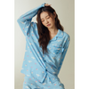 將圖片載入圖庫檢視器 (Sanrio Characters) Sanrio Characters Long Sleeve Pyjamas - Light Blue