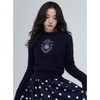 CASHMERE CROPPED PULLOVER ALUMNI SMALL EMBLEM