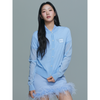 SUMMER CARDIGAN ROUND NECK SQUARE LOGO