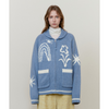 DRAWING GARDEN COWICHAN KNIT ZIP-UP
