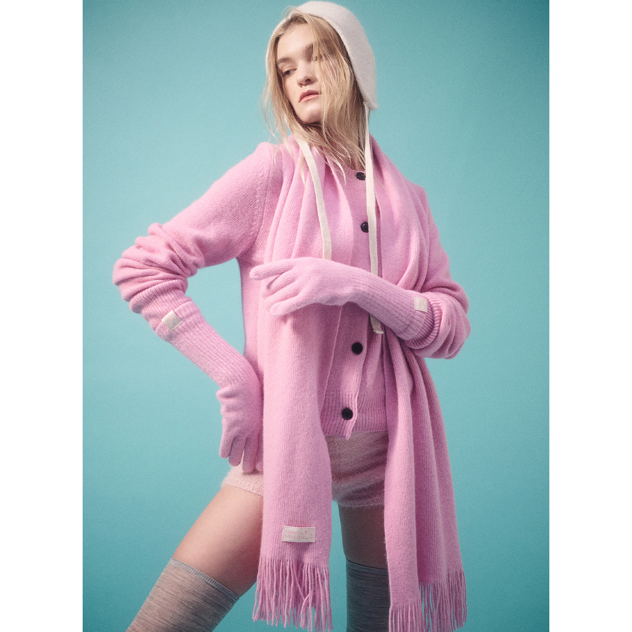 RACCOON BLENDED MUFFLER FRINGE