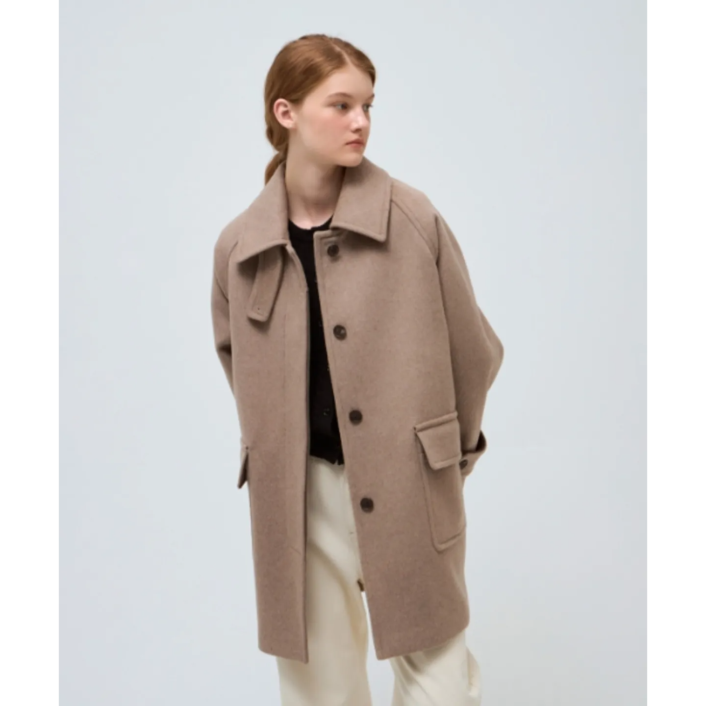 Balmacaan Half Coat