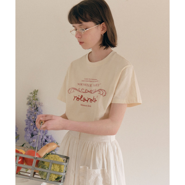 VINTAGE NOUVELLE LOGO HALF T-SHIRT