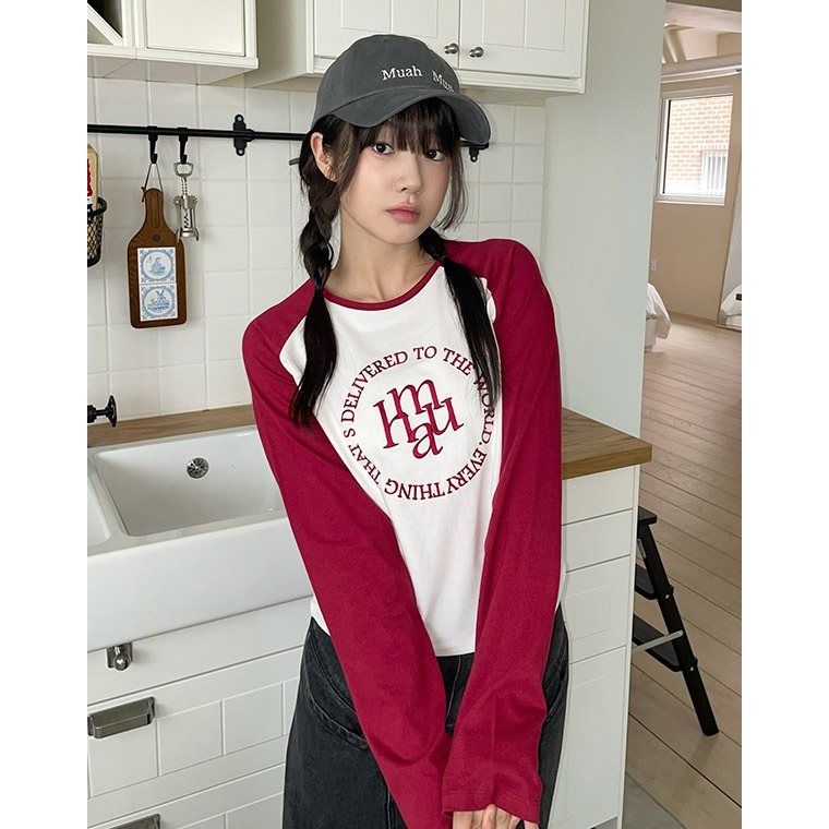 STITCH LOGO RAGLAN LONG SLEEVE