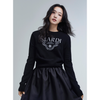 CASHMERE CROPPED CREW NECK ALUMNI CLASSIQUE