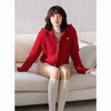 (W) Faro Boucle Knit Zip-up